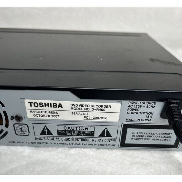 Toshiba DVD Player D-R400 TESTED AND WORKING, No Remote - Picture 6 of 6